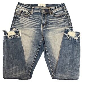 BKE Buckle Gabby Jeans Women's 27 Blue Denim Curvy High Rise Skinny Distressed
